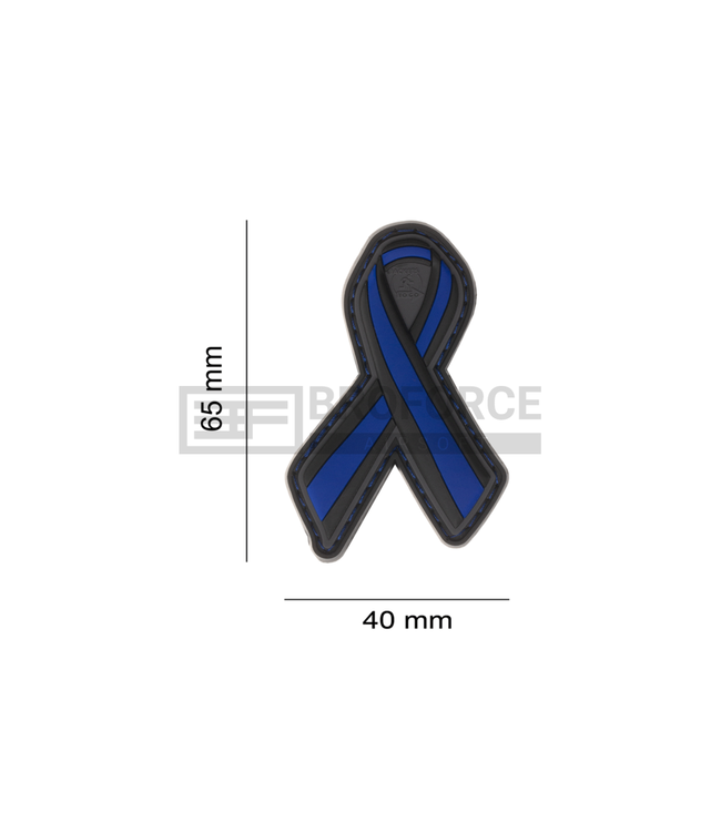 JTG Thin Blue Line Ribbon Rubber Patch - Multicolor
