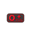 JTG Bloodtype Rubber Patch 0 Pos - Blackmedic