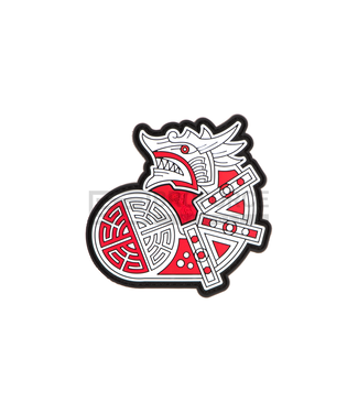 JTG Viking Dragon Ship Head Rubber Patch - Multicolor