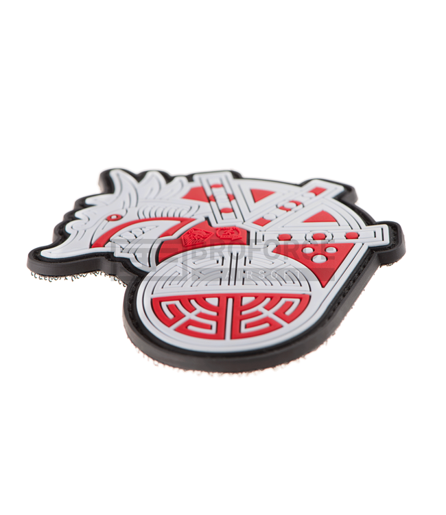 JTG Viking Dragon Ship Head Rubber Patch - Multicolor