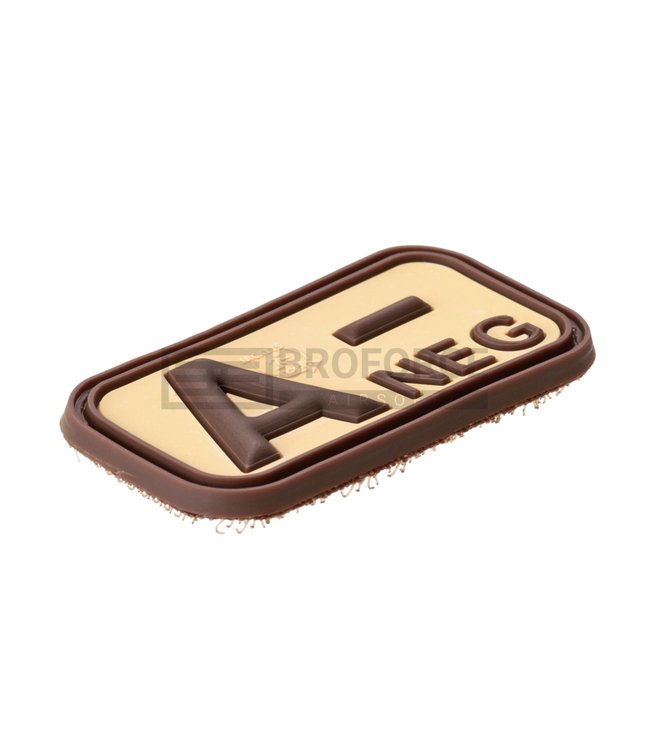 JTG Bloodtype Rubber Patch A Neg - Desert