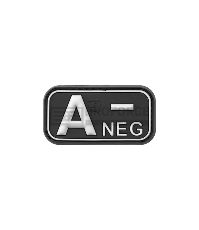 JTG Bloodtype Rubber Patch A Neg - SWAT