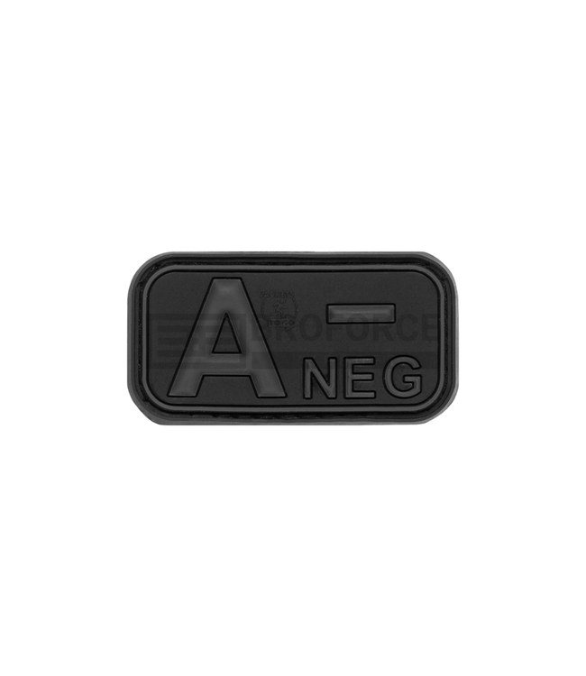 JTG Bloodtype Rubber Patch A Neg - Blackops