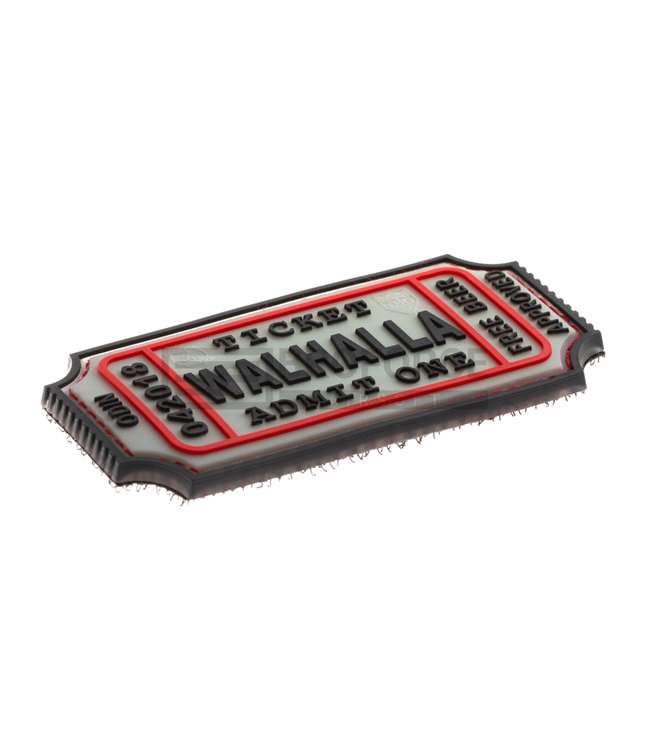 JTG Large Walhalla Ticket Rubber Patch - Glow