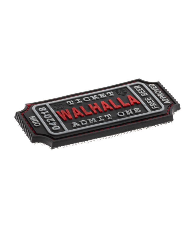 JTG Large Walhalla Ticket Rubber Patch - Blackmedic