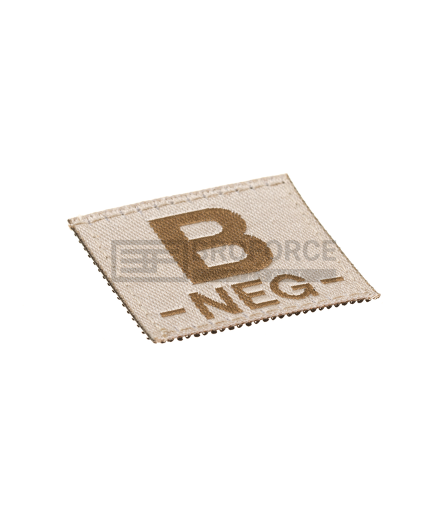 Clawgear B Neg Bloodgroup Patch - Desert