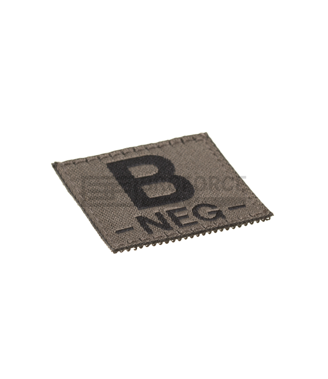 Clawgear B Neg Bloodgroup Patch - RAL7013