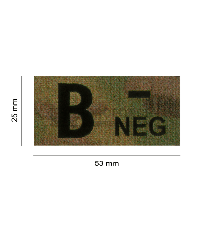 Clawgear B Neg IR Patch - Multicam