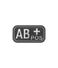 JTG Bloodtype Rubber Patch AB Pos - SWAT