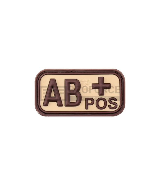JTG Bloodtype Rubber Patch AB Pos - Desert