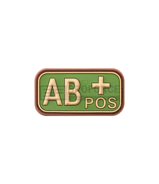 JTG Bloodtype Rubber Patch AB Pos - Multicam