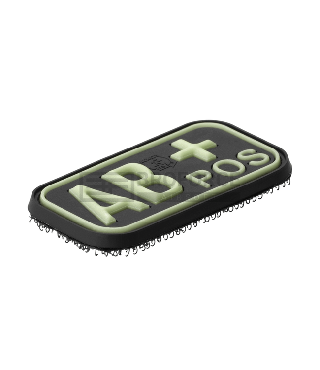 JTG Bloodtype Rubber Patch AB Pos - Glow