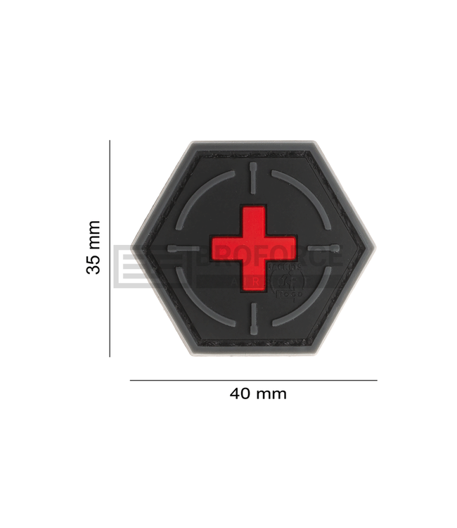 JTG Tactical Medic Rubber Patch - Blackmedic