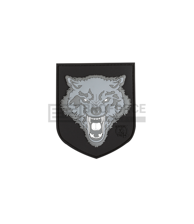 JTG Wolf Shield Rubber Patch - Grey
