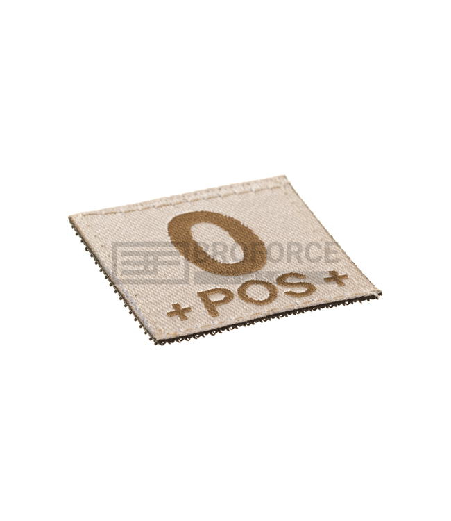 Clawgear 0 Pos Bloodgroup Patch - Desert