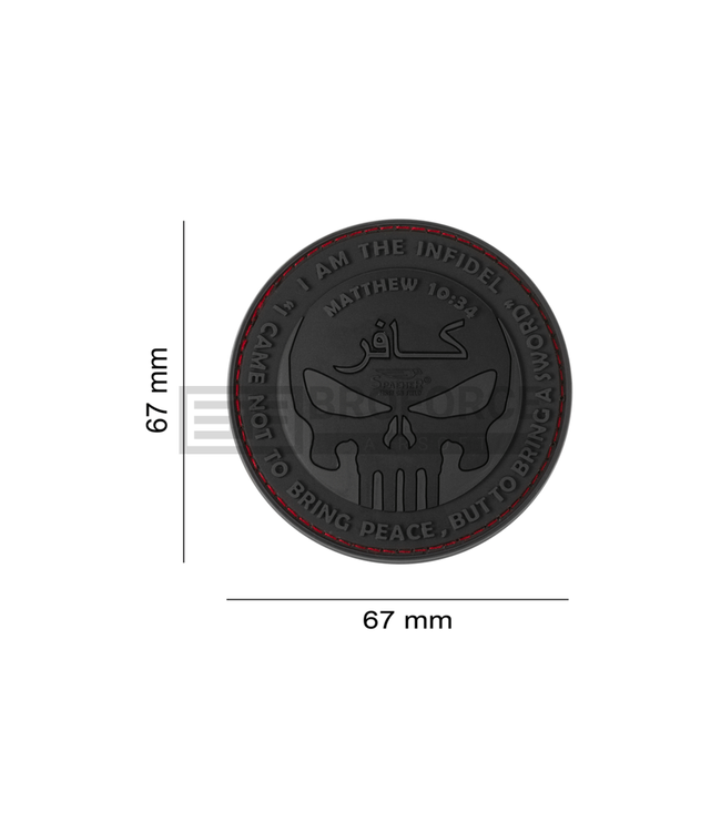 JTG The Infidel Punisher Rubber Patch - Blackops