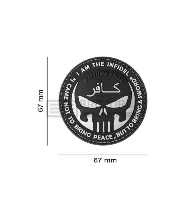 JTG The Infidel Punisher Rubber Patch - Multicolor