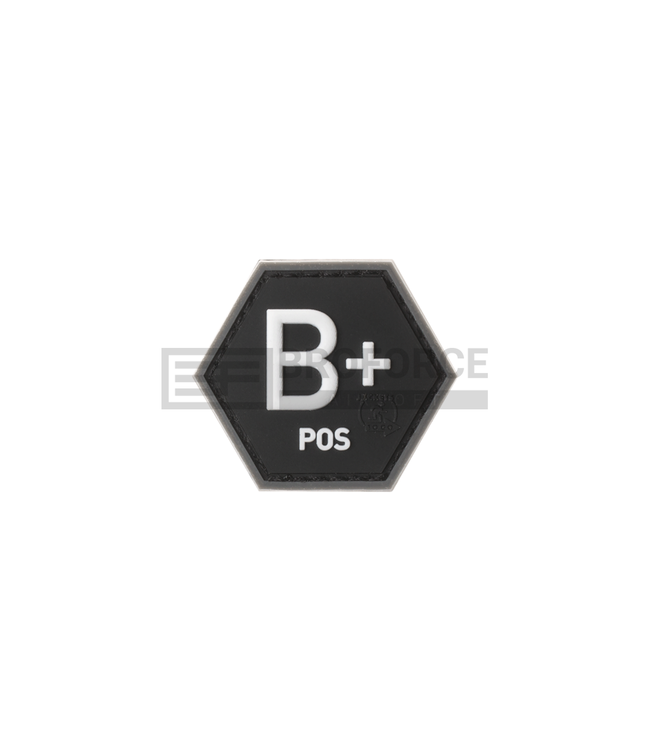 JTG Bloodgroup Hexagon Rubber Patch B Pos - SWAT