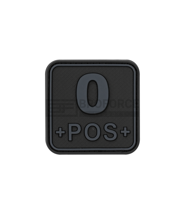 JTG Bloodtype Square Rubber Patch 0 Pos - Blackops