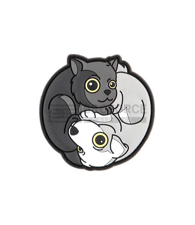 JTG Yin & Yan Cat Patch - Black