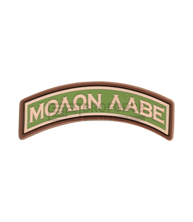 JTG Molon Labe Tab Rubber Patch - Green