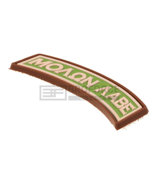 JTG Molon Labe Tab Rubber Patch - Green