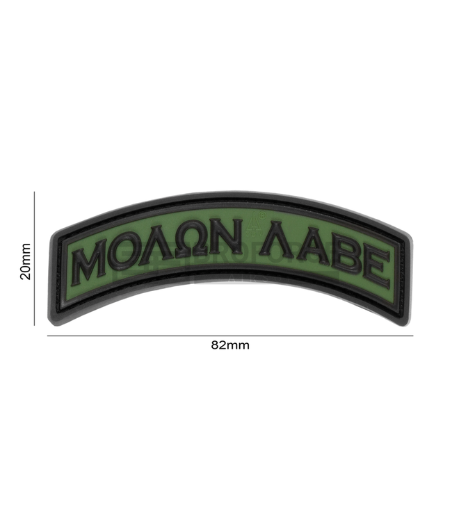JTG Molon Labe Tab Rubber Patch - Forest