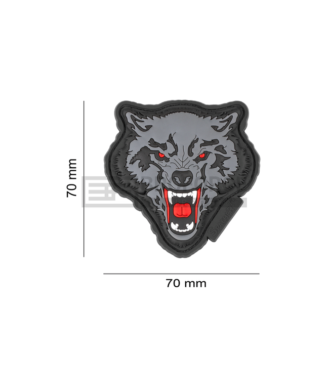 JTG Wolf Rubber Patch - Multicolor