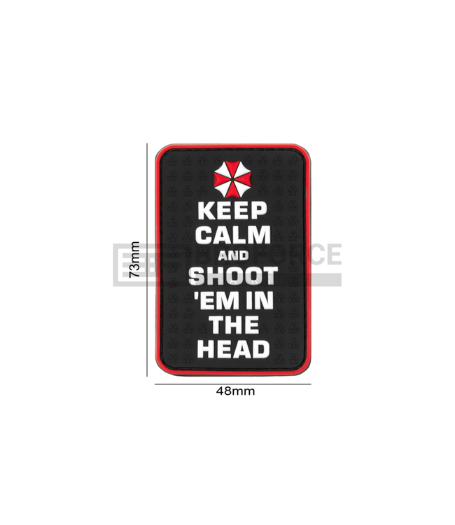 JTG Keep Calm and Shoot Rubber Patch - Multicolor
