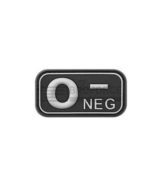 JTG Bloodtype Rubber Patch 0 Neg - SWAT