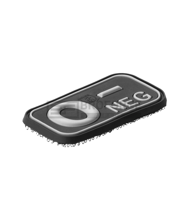 JTG Bloodtype Rubber Patch 0 Neg - SWAT