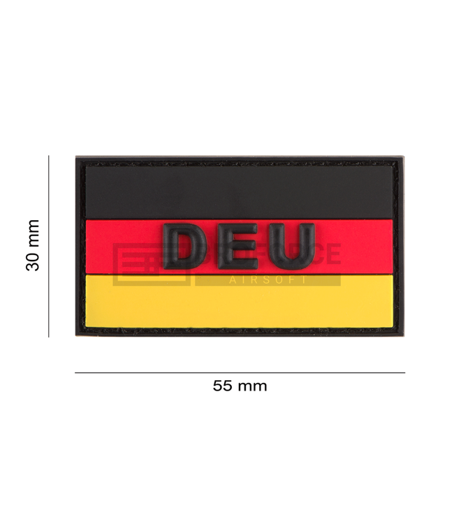 JTG Small German Flag Rubber Patch - Multicolor