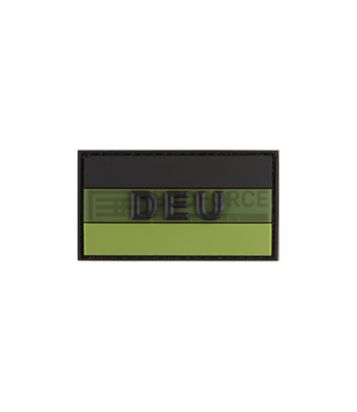 JTG Small German Flag Rubber Patch - Forest