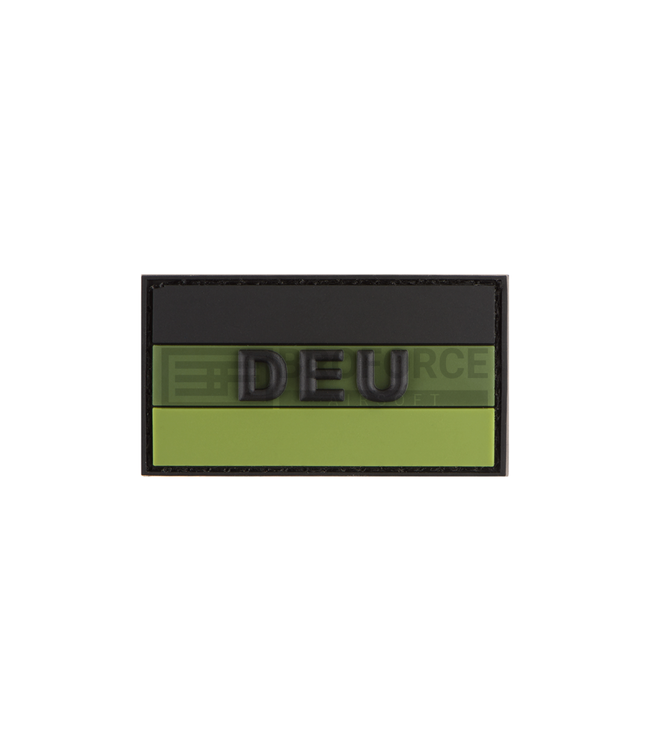 JTG Small German Flag Rubber Patch - Forest