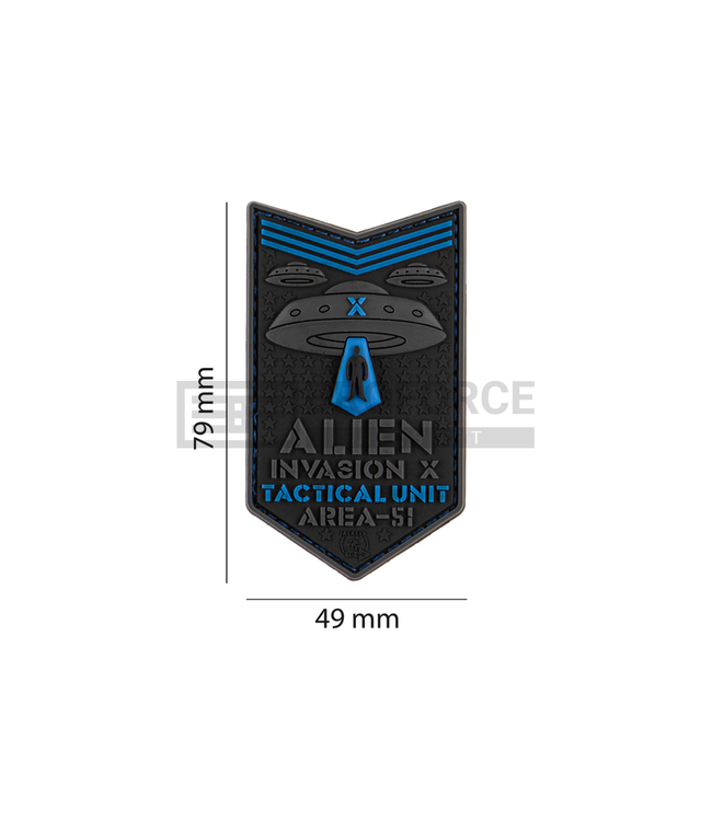 JTG Alien Invasion X-Files Patch - Blue