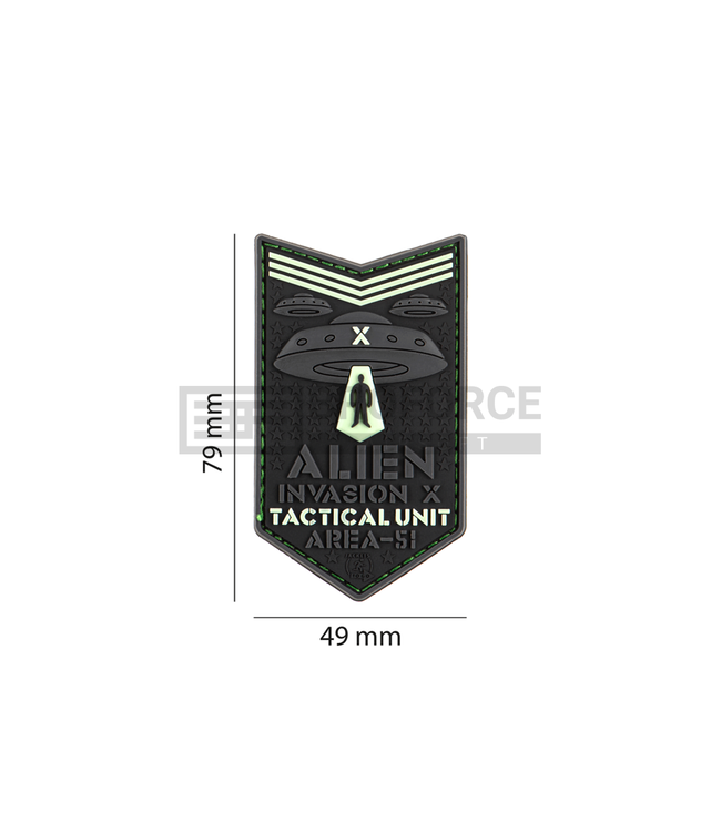 JTG Alien Invasion X-Files Patch - Green