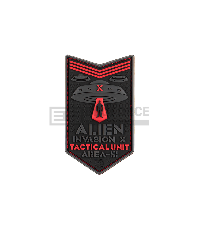JTG Alien Invasion X-Files Patch - Red