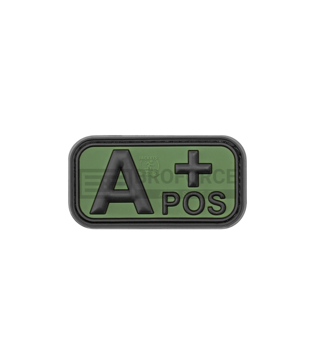 JTG Bloodtype Rubber Patch A Pos - Forest