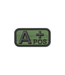 JTG Bloodtype Rubber Patch A Pos - Forest