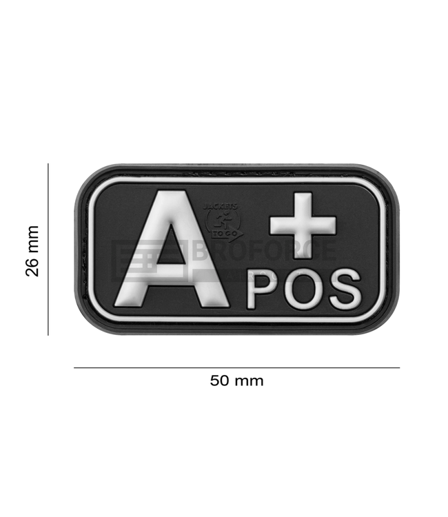 JTG Bloodtype Rubber Patch A Pos - SWAT