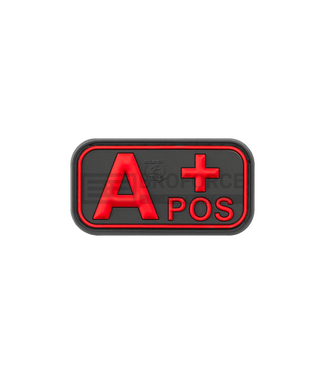 JTG Bloodtype Rubber Patch A Pos - Blackmedic