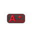 JTG Bloodtype Rubber Patch A Pos - Blackmedic