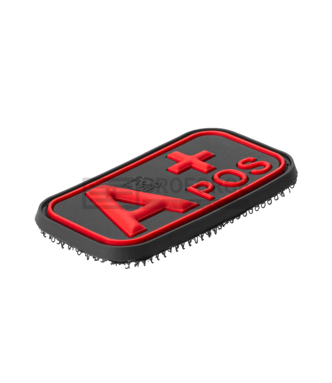 JTG Bloodtype Rubber Patch A Pos - Blackmedic