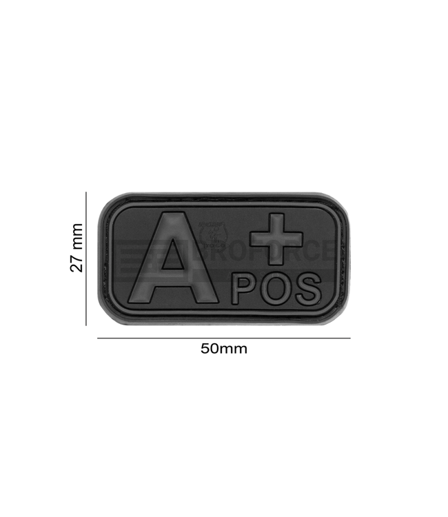 JTG Bloodtype Rubber Patch A Pos - Blackops