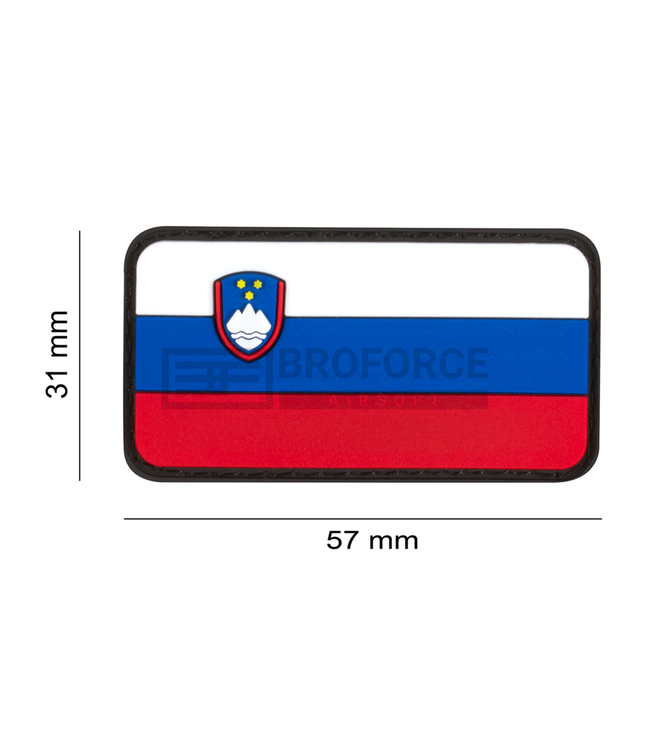JTG Slovenia Flag Rubber Patch - Multicolor