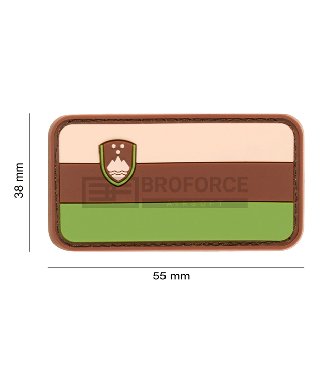 JTG Slovenia Flag Rubber Patch - Green