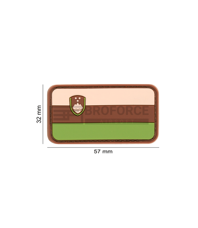 JTG Slovenia Flag Rubber Patch - Green