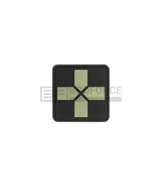 JTG Red Cross Rubber Patch 40mm - Glow