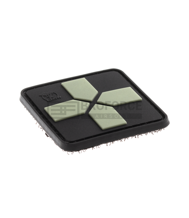 JTG Red Cross Rubber Patch 40mm - Glow