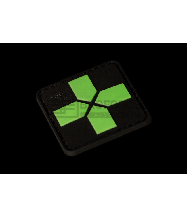 JTG Red Cross Rubber Patch 40mm - Glow